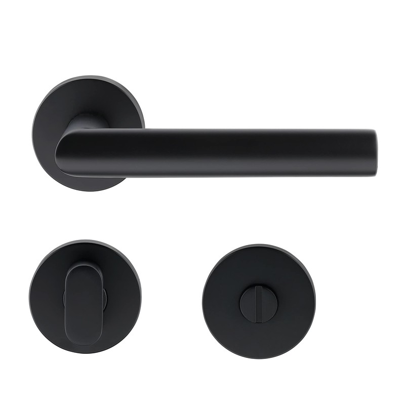 ck-türbeschläge New Orleans Door Handle Set Matt Black for Room