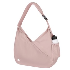 flintronic Sports Gym Bag, Yoga Mat Bag Womens, Travel Duffel Bag with Shoe Compartment and Wet Compartment, Sports Bag with Hidden Yoga Mat Strap, for Sports, Gym, Travel, Pink