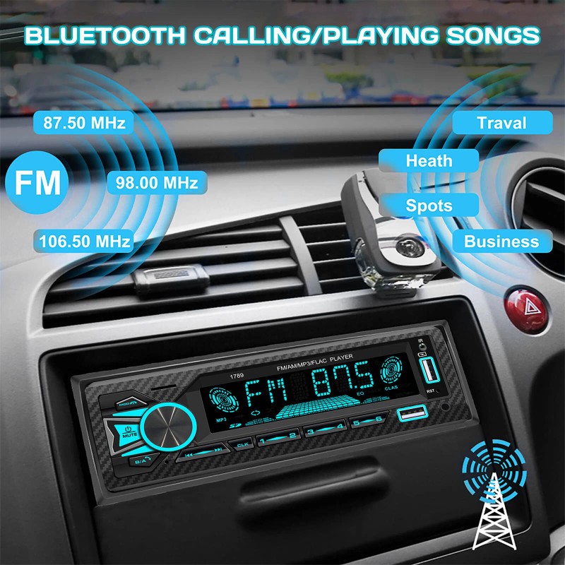 KEPEAK Estereos Para Carros Bluetooth Auto Estereo MP3 Radios Con