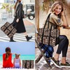 IBFUN Utility Tote Bag with 14 Exterior Interior Pockets Zip