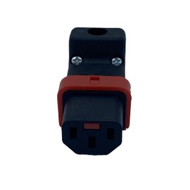 Webber Electronics 10 Pack IEC Lock+ PA130100DBK -10 Series The World's First Locking Rewireable IEC320-C13 Connectors No More Accidental Unplugging or Disconnections (Up/Down)