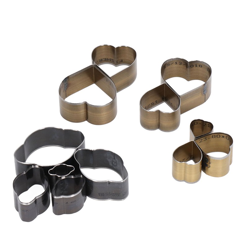 12 Pcs Leather Cutting Mold Heart Shape Exquisite High Carbon