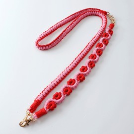 idooss Handmade Macrame Mobile Lanyard, Mobile Crossbody Strap Lanyard, Universal Mobile Chain Strap with Tether Tab (E)
