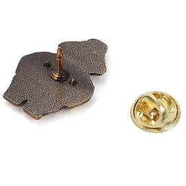 Badge C0086 Light Darkening Figure Pin Jomon Period Pin, Antique Style, 0.8 inch (2 cm) Diameter, Metal, Lapel Pin