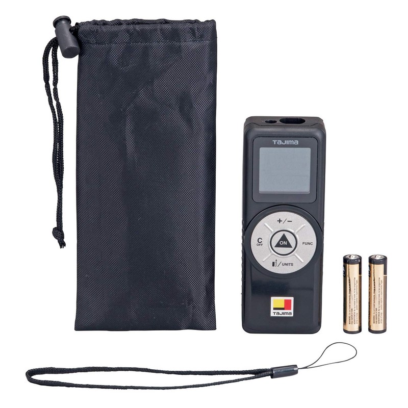 Tajima LKT-G03BK Laser Distance Meter, PSC Certified, Black