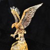 DARMOMOON Acrylic American Bald Eagle Figurine Glass Collection Ornament Statue
