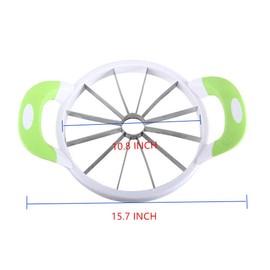 ZaH Cortador de melón multifuncional de mano redondo divisor de sandía cortador de frutas cortar herramientas de cocina