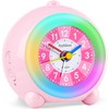 Ayybboo Children's Analogue Alarm Clock, No Ticking, Girls and Boys,
