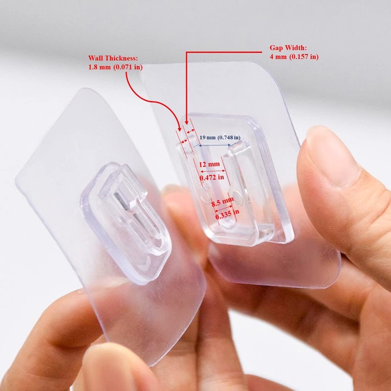 CARURLIFF 12 PCS Wall Mounted Replacement Sticky pads for Kitchen