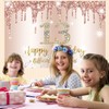 Happy 13th Birthday Decorations Backdrop Banner for Girls Happy 13
