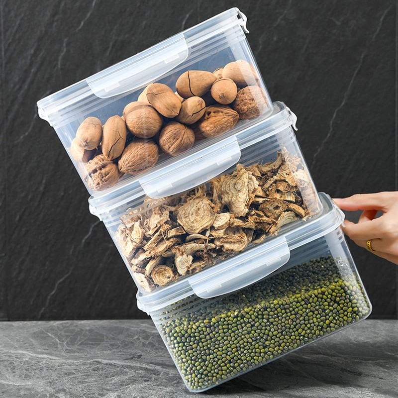 Drain Storage Basket Box Transparent Fruit Vegetable Storage Container, Quick