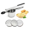 Potato Ricer, Stainless Steel, Potato Press with 3 Interchangeable Discs