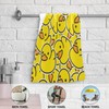 HATESAH 2 Pack Yellow Duck Hand Towels for Bathroom,Soft Absorbent