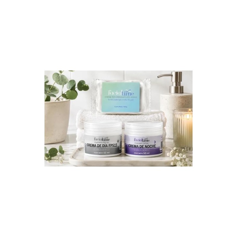 Kit de 3 Piezas Para El Cuidado Facial Crema Dia