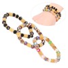 6pcs Beaded Bracelet Shiny Crystal Simple Style Women Girl Jewelry