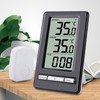 Wireless Electronic Thermometer Indoor Outdoor Home Digital Weather Station Clock