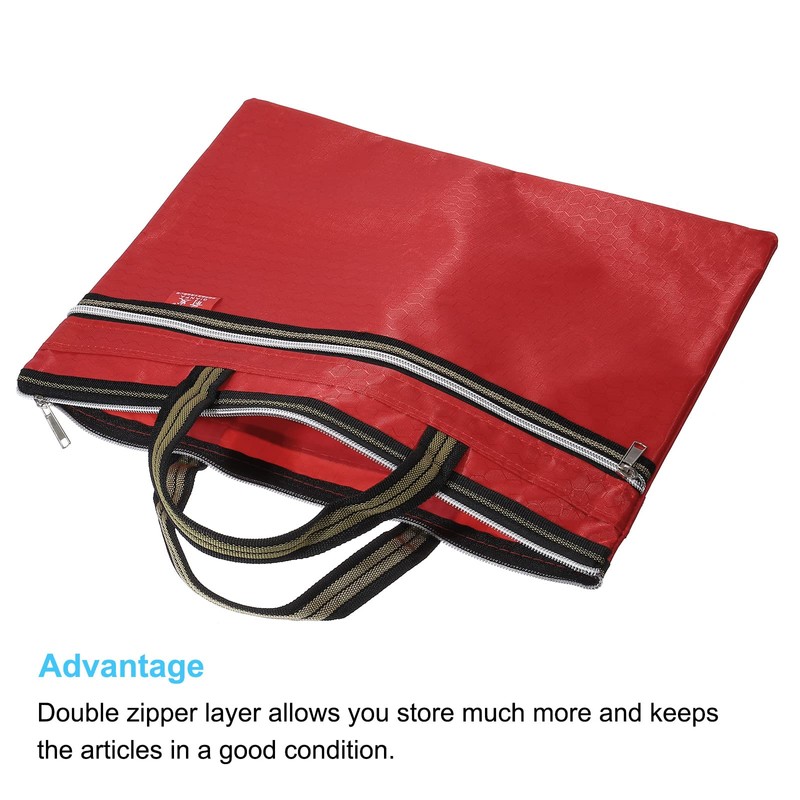 PATIKIL Waterproof Zipper File Bag, Documents Books Tools Storage Zip