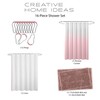 Creative Home Ideas Bathroom Sets with Shower Curtain and Rugs|