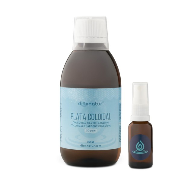 Dioxnatur DIOXNATUR? Kolloidales Silber, 20 ppm, 250 ml mit Bernstein-Sprayglas