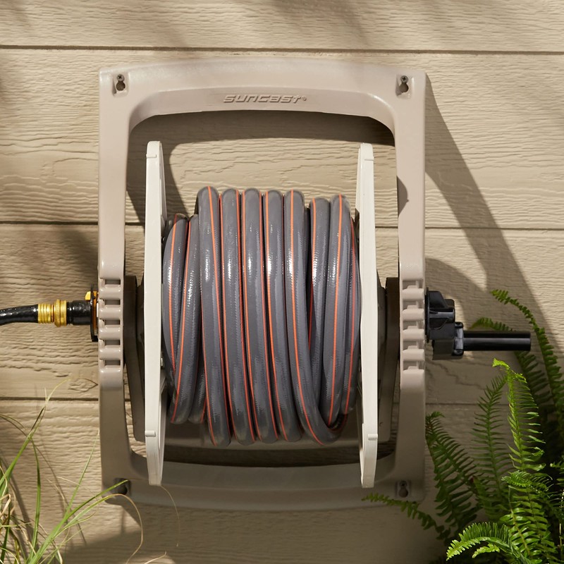 Suncast 100 ft. Tote or Wall Mount Resin Garden Hose