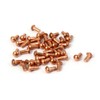 Sourcingmap 3mm x 6mm Round Head Copper Solid Rivets Fasteners