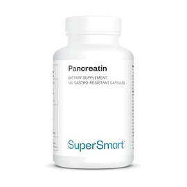 Supersmart - Pancreatin - Contains Synergistic Digestive Enzymes - Helps Digestion and Improves Nutrient Absorption | Non-GMO - 120 DR Capsules
