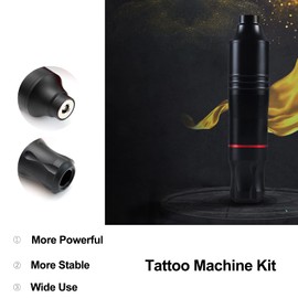 Tattoo Gun Kit Layhou Professional Full Set Rotary Tattoo Machine with Power Supply Tattoo Pen for Tattoo Beginners