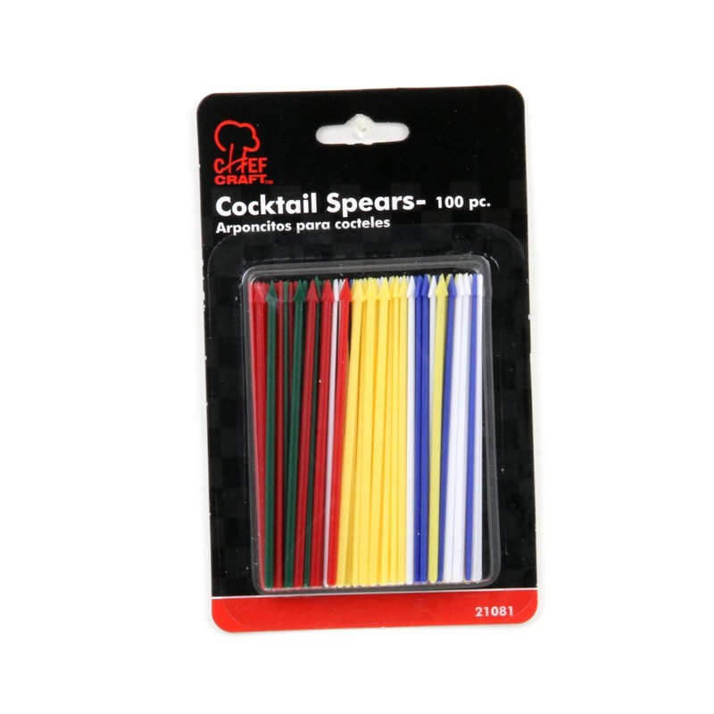 Chef Craft Select Plastic Cocktail Spears, 3.25 inches in Length