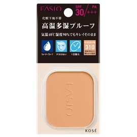 FASIO Powerful Stay UV Foundation Refill, 310, Beige Ochre, Skin Tone Than Normal Brightness, 0.4 oz (10 g)