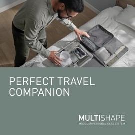 Panasonic XSHAPE JUNIOR MULTISHAPE Modulares Körperpflegesystem, Hauptgerät für MULTISHAPE-System, Nasen-/Ear Care-/Augenbrauentrimmer, 3-Klingen-Scherkopf mit Li-Ionen-Akku, Schwarz  