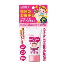 Wakodo SPF-21 Milfu Baby UV Care for Everyday Walks, 1.1 oz (30 g)