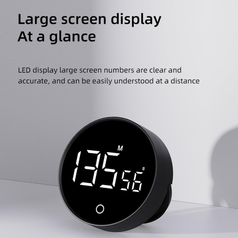 Digital Kitchen Timers, Visual timers Large LED Display Magnetic Countdown