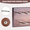 Tie Rack Wall Mounted, Wood Belt Hanger for Closet with
