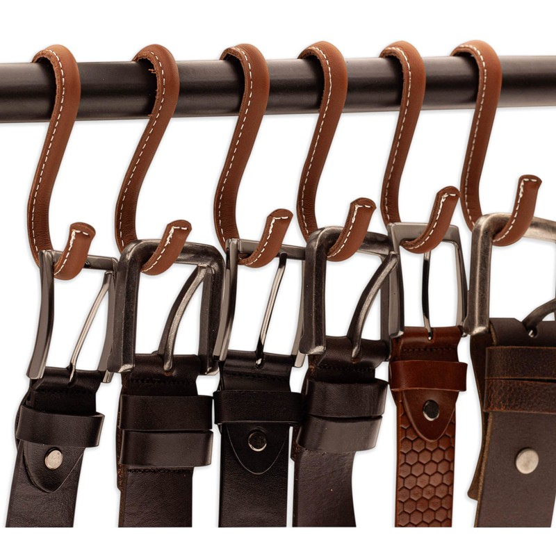 Brute Strength - S Shaped Hooks Wrapped in Full Grain
