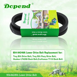 Dopend 954-04249A Lower Drive Belt 5/8'' x 71'' for Craftsman T110, Huskee LT4200, MTD, Troy Bilt 42 inch Deck, Replaces 954-04249 Lower Drive Belt 754-04249, 745-04249A