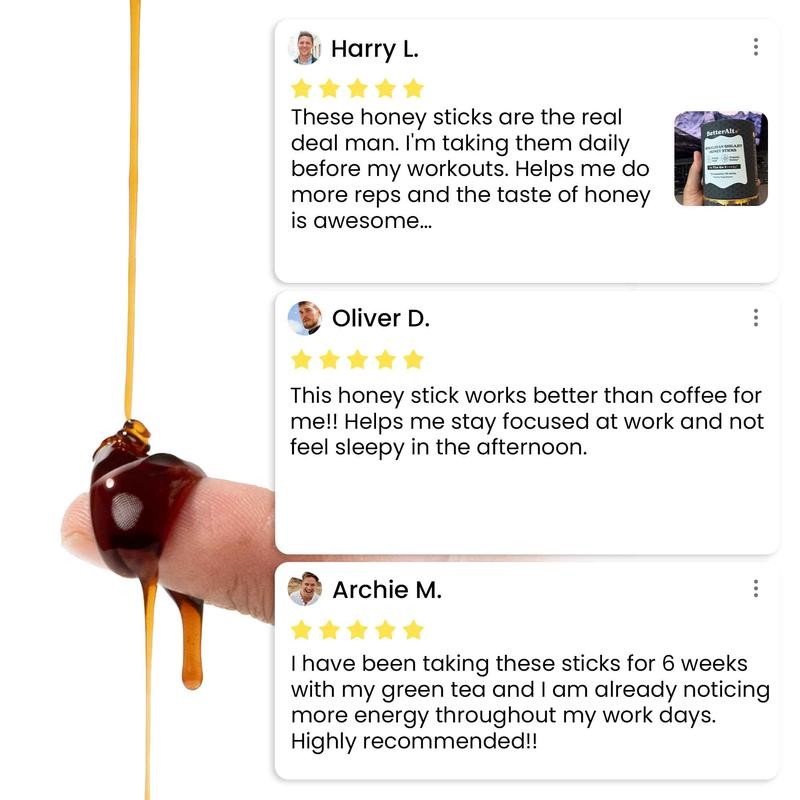 BetterAlt GOLD+ Shilajit Honey Sticks | Lab-Tested for Purity |