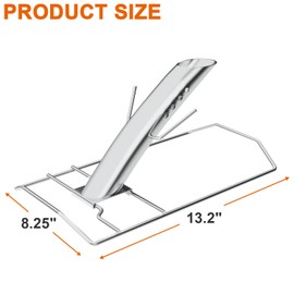 DELSbbq Infusion Turkey Roaster Beer Can Rack for Grill or Smoker, Vertical BBQ Chicken Roaster Rack for Roasting and Grilling Poultry, Turkey Roasting Stand Chicken Holder, Turkey Accessories