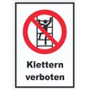 Sign Climbing Prohibited A4 (210 x 297 mm)