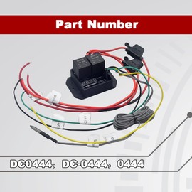 Digital Radiator Fan Controller Switch 12V/24V Kit with Adjustable Temperature Range 104-230°F, LED Display, Dual Fan Relay Replacement 0444