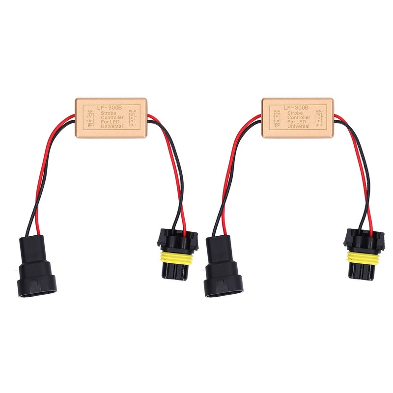 2PCS 50W LED Strobe Controller Continuous Strobe ABS Fog Light