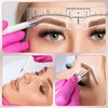 56 PCS Eyebrow Microblading Marker Pen & Disposable Brow Ruler