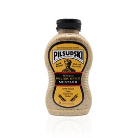 Pilsudski's Brand Mustard - 12oz Squeeze Bottle, Perfect condiments for any dish (Polish Style, 1 pack)