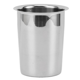 HilBeliFU Countertop Utensil Holder Stainless Steel, No Hole Stainless Steel Kitchen Utensil Holder, 5.4x4.5x3.4in Large Stainless Utensil Holder for Kitchen Counter, Knives, Forks