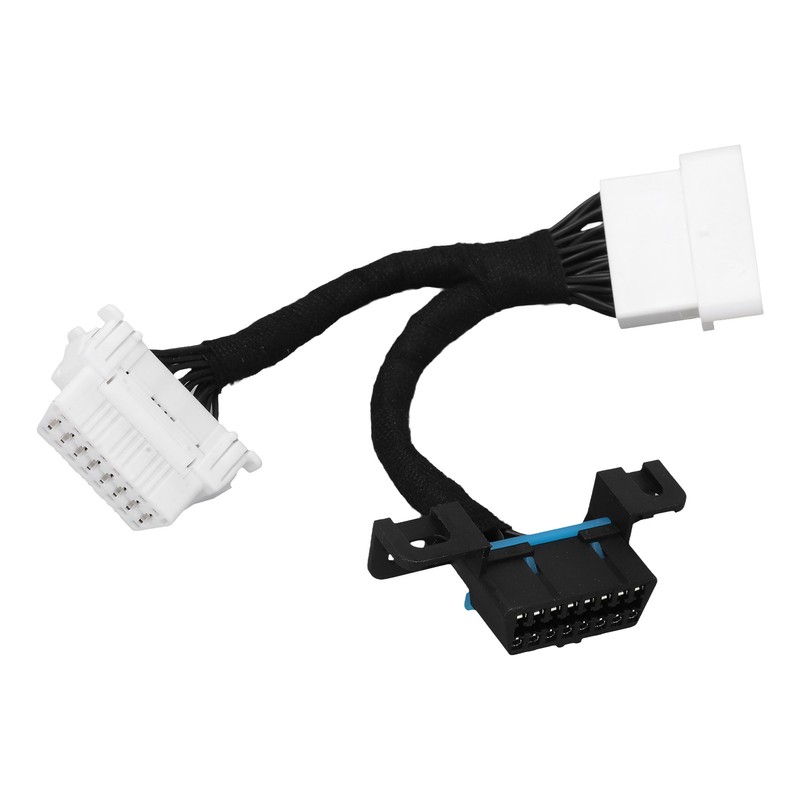 0.15m 16Pin OBD2 Splitter Extension Y Cable Male to Dual