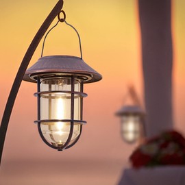 Upgrade Hanging Solar Outdoor Lights With Wall Mount Kit - Waterproof Lanterns for Garden, Patio, Porch, Fence Decor - 2 Pack, Bronze