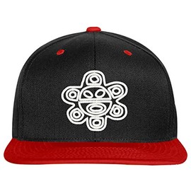 SNBCK Embroidered Puerto Rican Taino Sun Logo-EM-0033-Black-Red