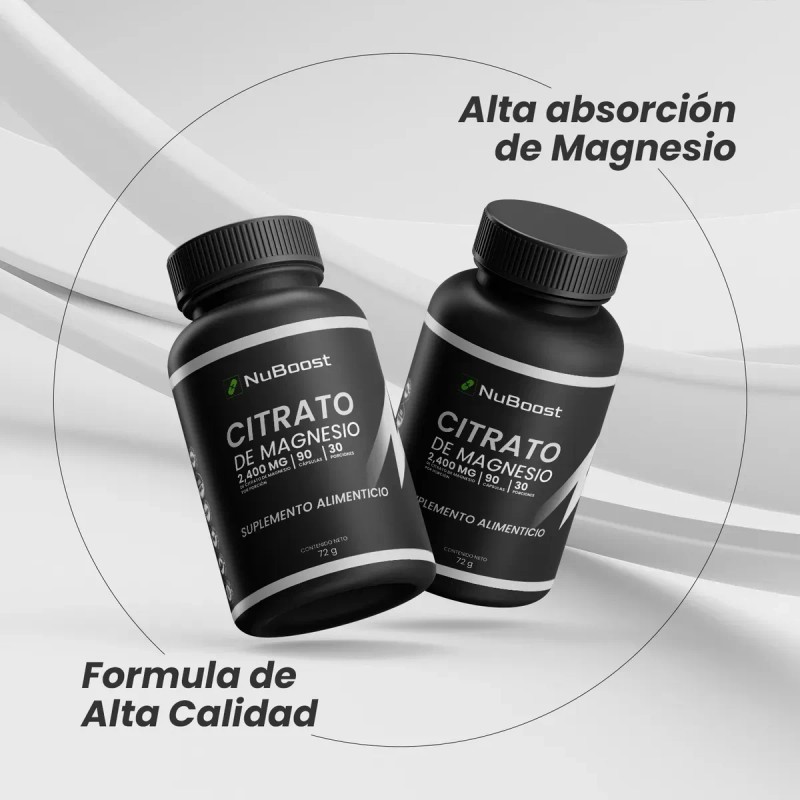 Suplemento En Cpsula Nuboost 30 Das Citrato De Magnesio X