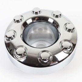 2PCS Replacement for 2005-2018 F-350 F350 Dually Front 4X4 Open Chrome Wheel Center Hub Cap Replaces 5C3Z1130TA