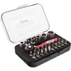 InLine® 43097 Mini Ratchet Set 27 in 1 Black