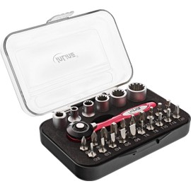 InLine® 43097 Mini Ratchet Set 27 in 1 Black